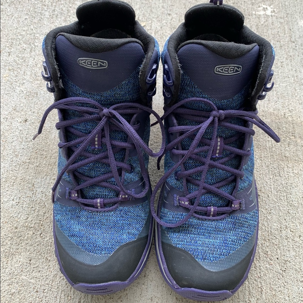 EUC Keen waterproof hiking boots.